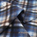 Print Check Design Brushed Velvet Fabric